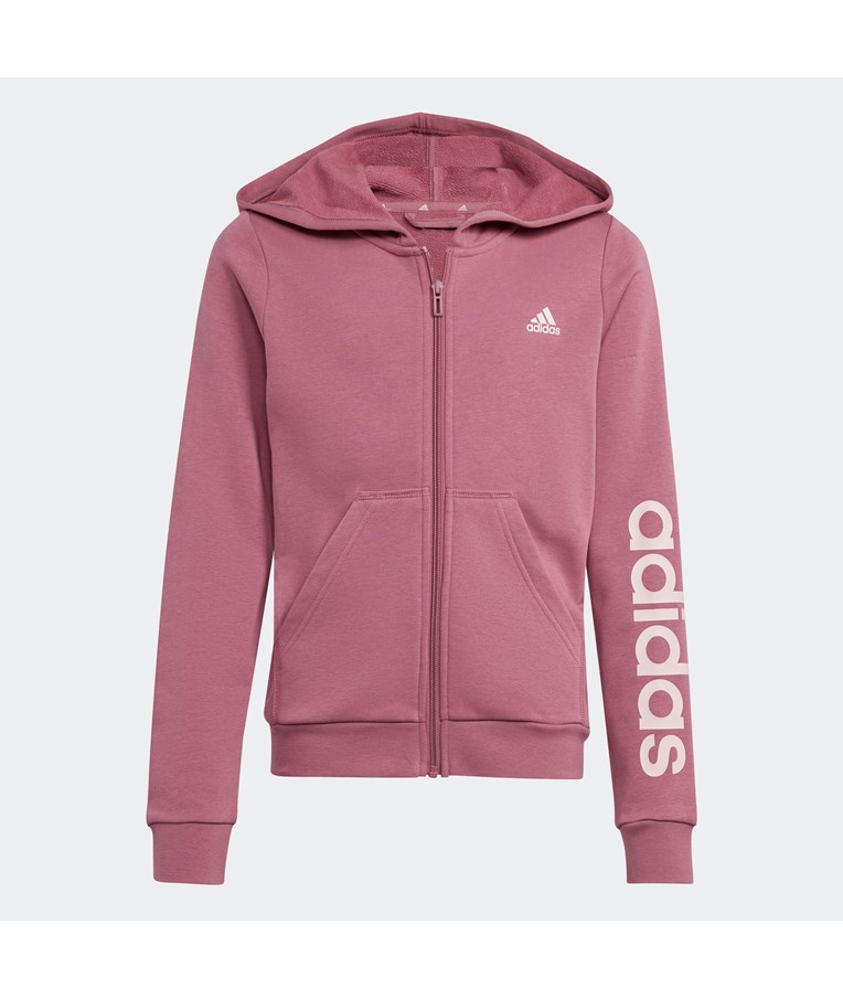 Dekliška športna jopa s kapuco ADIDAS G LIN FZ HD