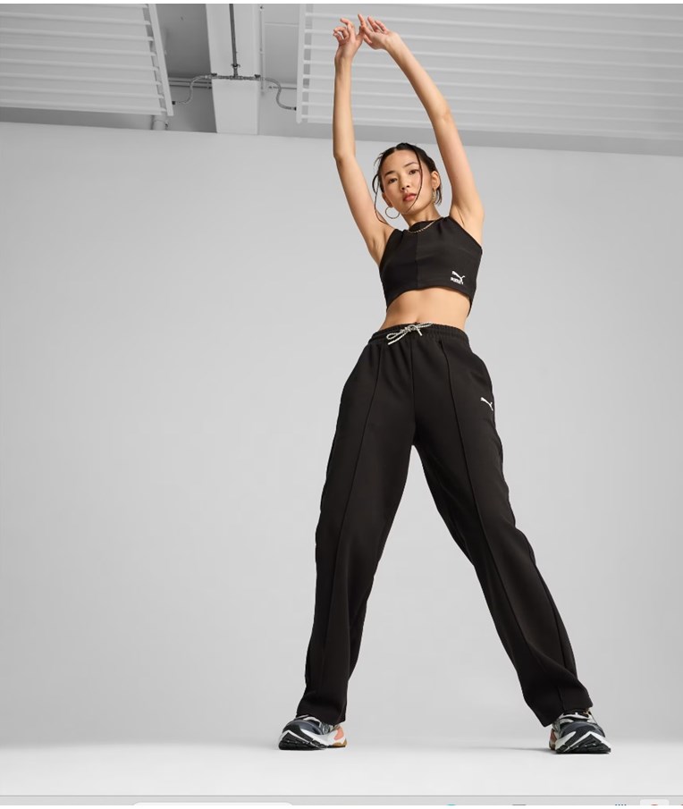 Ženske športne hlače PUMA CLASSICS Pintuck Sweatpants DK