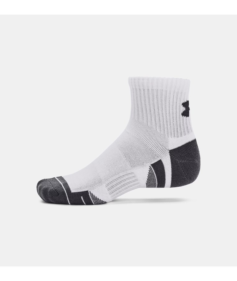 Športne nogavice UNDER ARMOUR UA PERFORMANCE COTTON 3P QTR