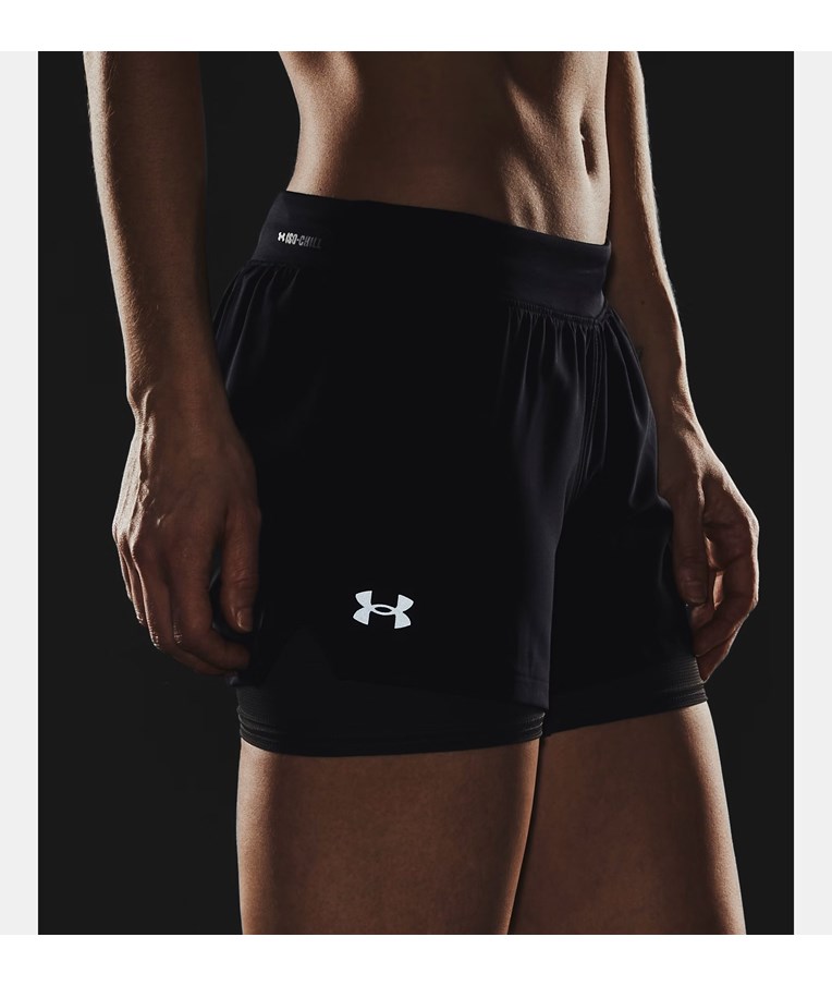 Ženske tekaške kratke hlače UNDER ARMOUR UA ISO-CHILL RUN 2N1 SHORT