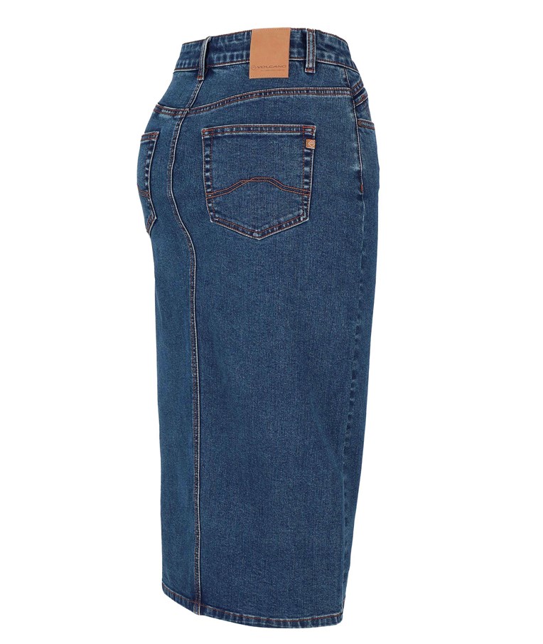 Žensko jeans krilo VOLCANO G-VYEN