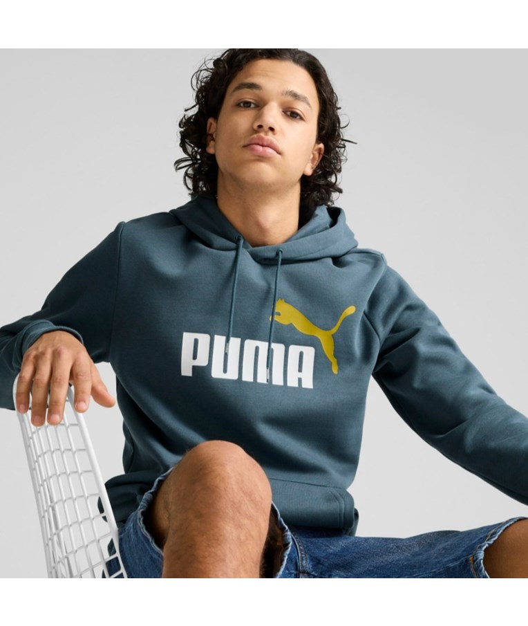 Moški pulover s kapuco PUMA ESS+ 2 Col Big Logo Hoodie FL