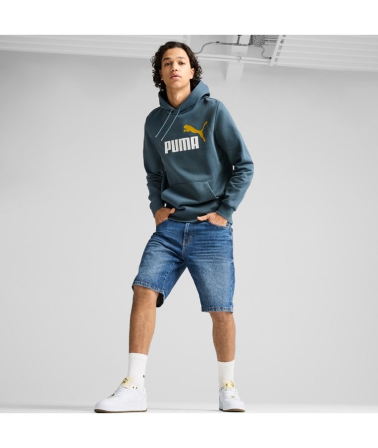 Moški pulover s kapuco PUMA ESS+ 2 Col Big Logo Hoodie FL