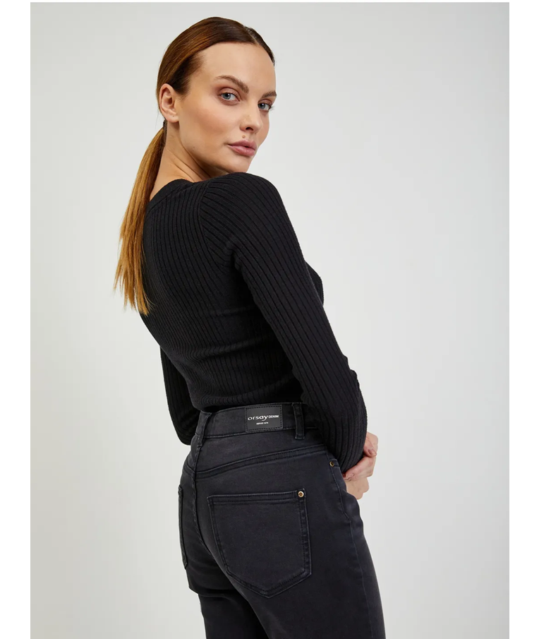 Črne ženske skinny fit kavbojke ORSAY Trousers Denim