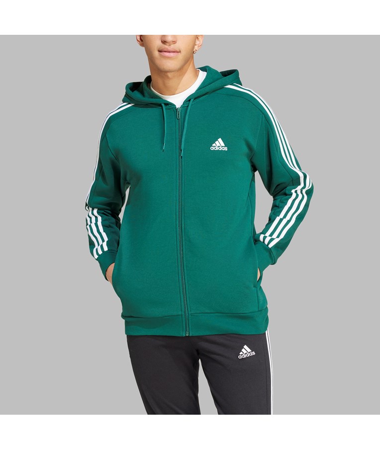 Moška športna jopa s kapuco ADIDAS M 3S FL FZ HD