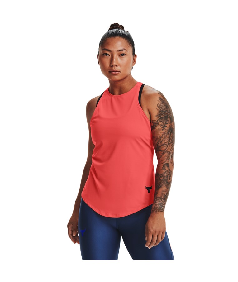 Ženska športna majica brez rokavov Under Armour UA Prjct Rock HG Tank-RED