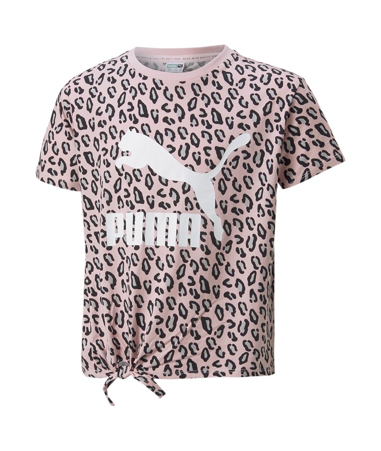 Sportska majica za djevojčice PUMA Classics Summer Roar AOP Knotted Tee G