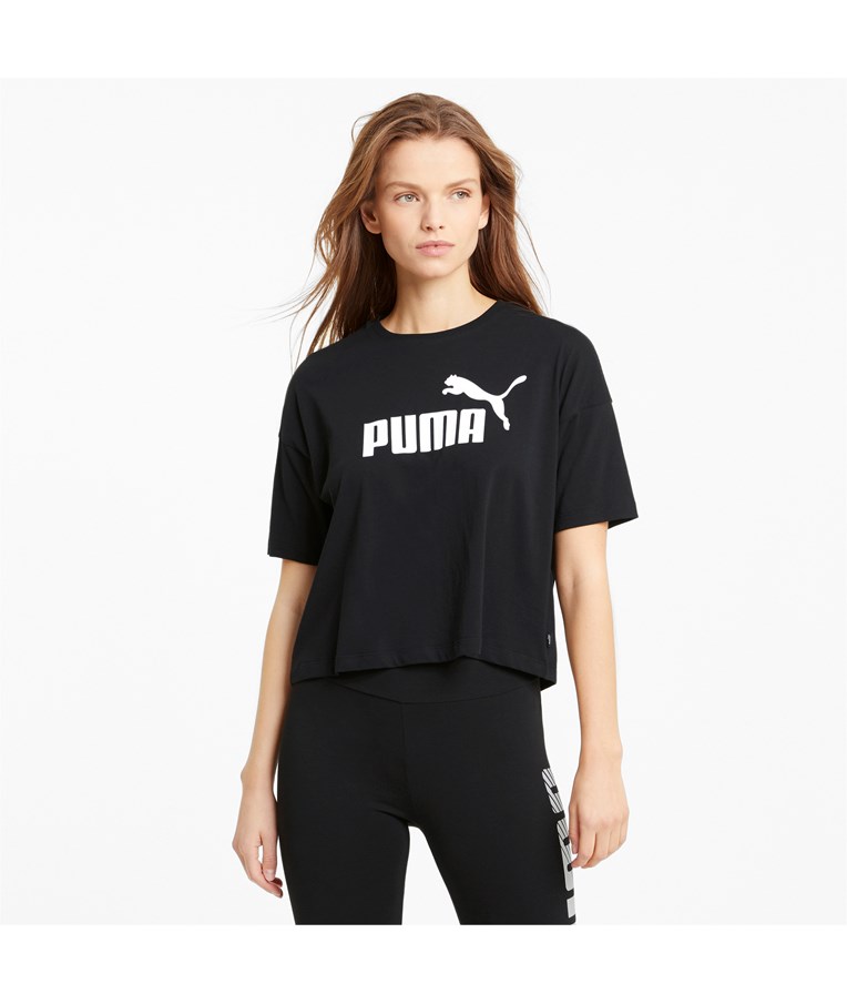 Ženska športna majica PUMA ESS Cropped Logo Tee
