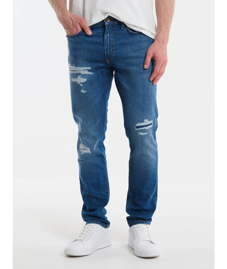 Moške jeans hlače  BIG STAR TROUSERS DENIM TERRY CARROT	