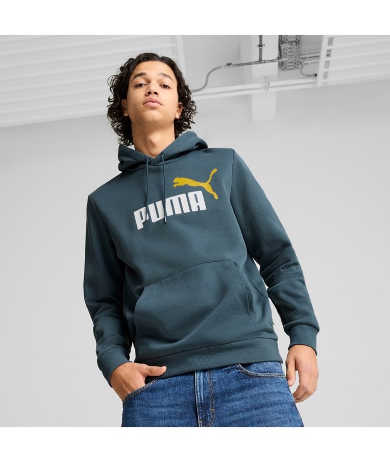 Moški pulover s kapuco PUMA ESS+ 2 Col Big Logo Hoodie FL