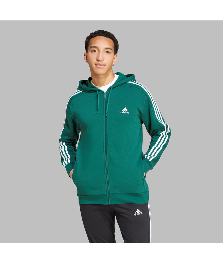 Moška športna jopa s kapuco ADIDAS M 3S FL FZ HD