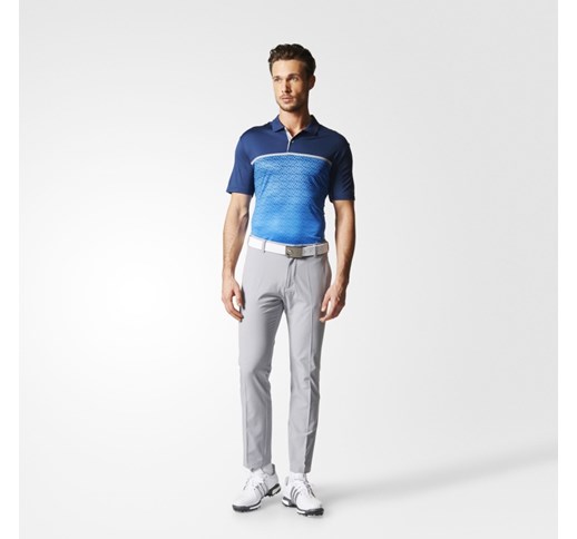 Moška majica za golf adidas Golf CLIMACOOL GRADIENT TRI GEO POLO SHIRT