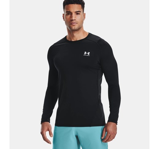 Moški športni pulover Under Armour HG Armour Fitted LS-BLK