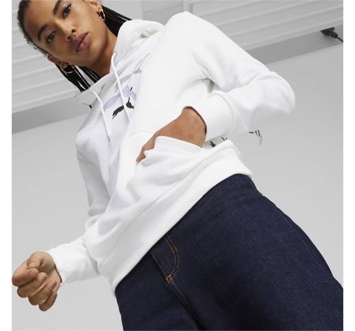 Ženski športni pulover PUMA ESS+ LOGO POWER Hoodie TR