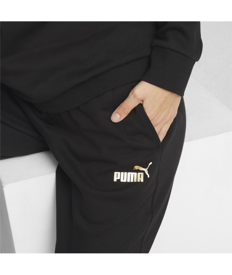 Ženske športne hlače PUMA ESS+ METALLIC PANTS FL